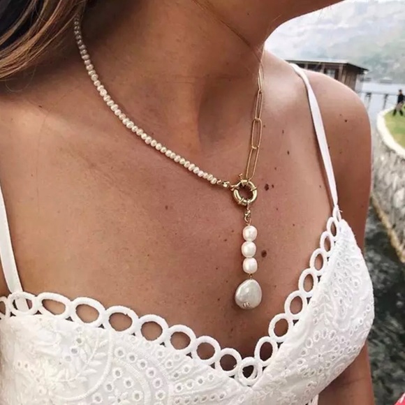 ✨✨Fresh Water Pearl Lariat Necklace ✨✨ - Picture 3 of 3